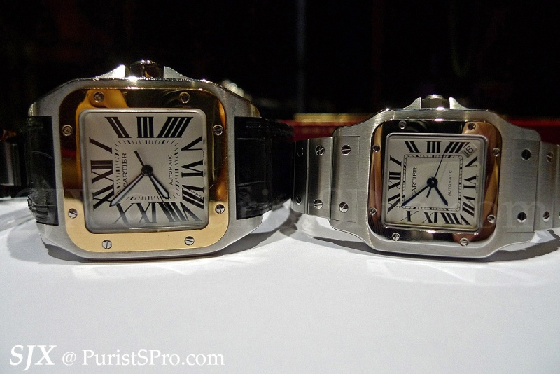 cartier santos 100 large vs xl