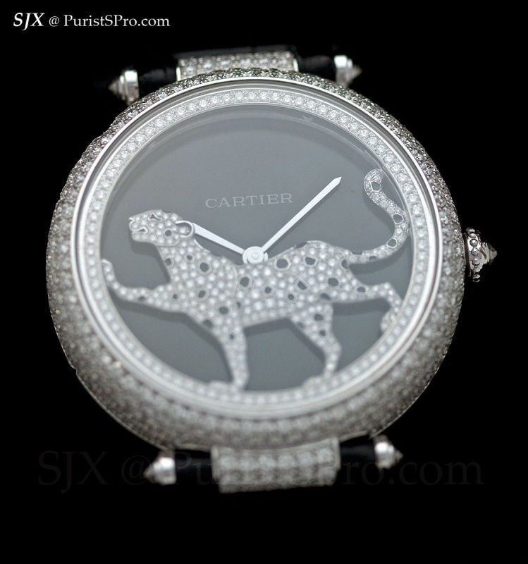 cartier masse secrete panther decor watch