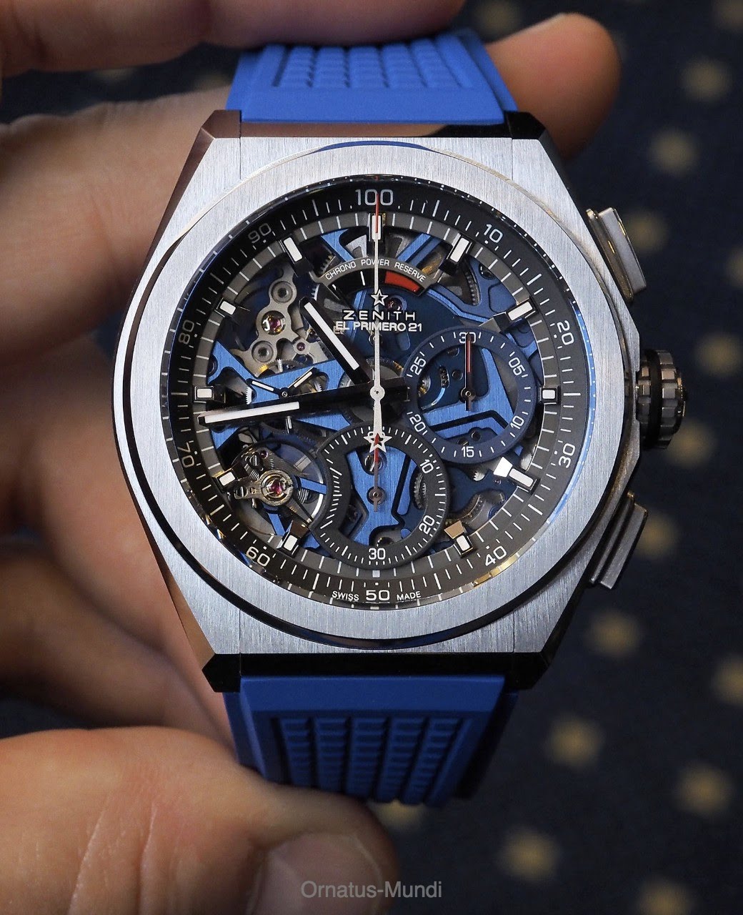 Zenith DEFY Classic Automatic Blue Skeleton Dial Men's Watch