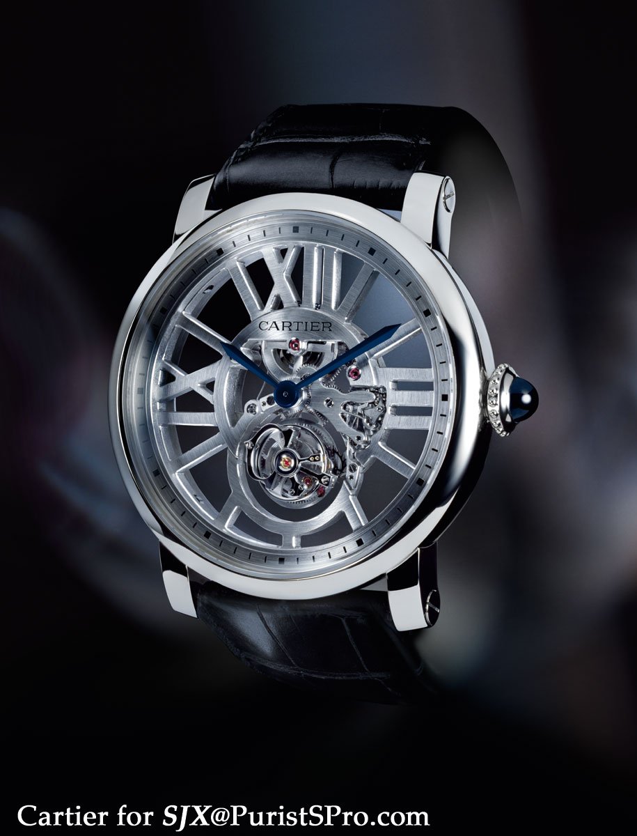 rotonde de cartier skeleton watch price