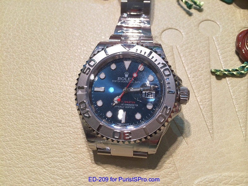 Rolex Yacht-Master 40 116622 Blue Dial Platinum Bezel with Blue Rubber-B and Original Oyster Band