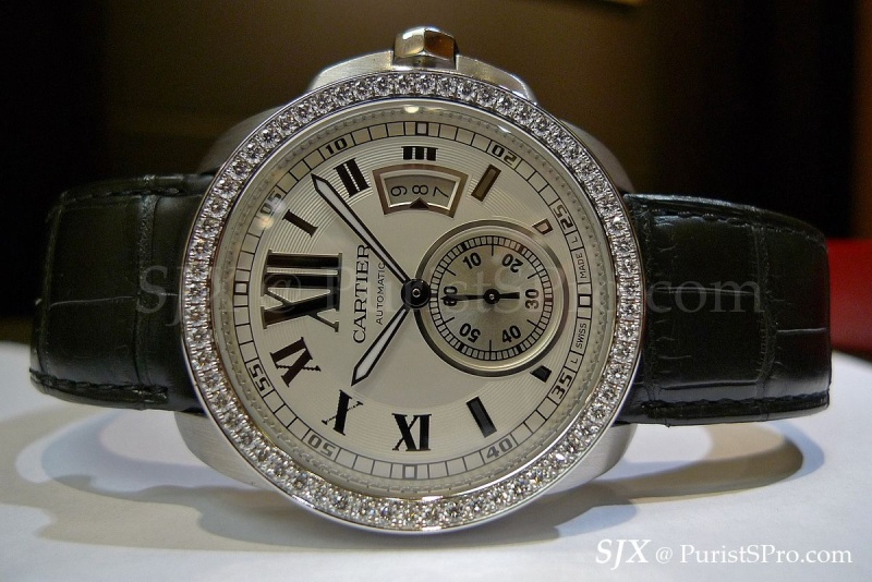 cartier calibre diamond bezel