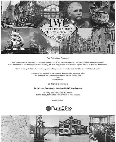 IWC 140th Anniversary Celebration Singapore