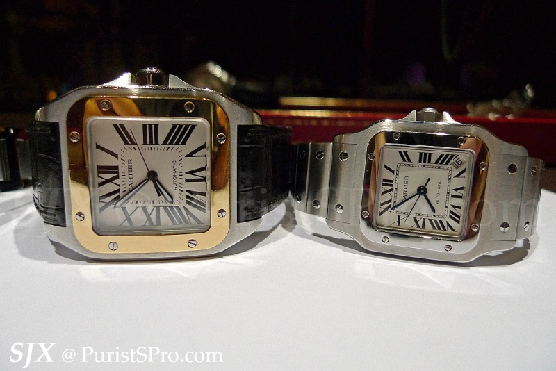 cartier santos 100 gold steel