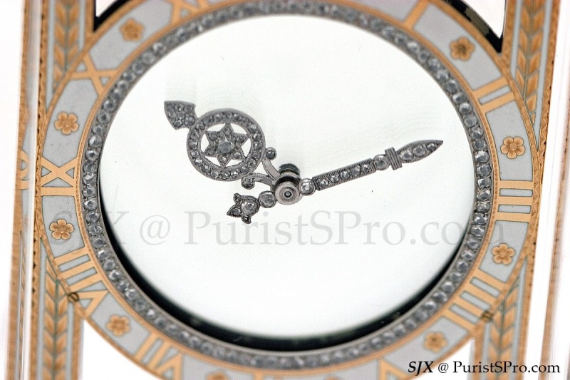 An exclusive up close look at a Cartier Mystery Clock