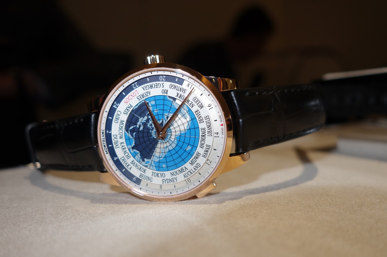 The handsome Montblanc Heritage Spirit Orbis Terrarum in steel