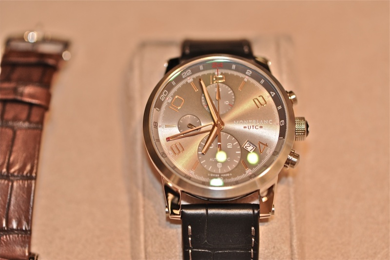 A pair of modern Timewalker Chronograph with matted case.