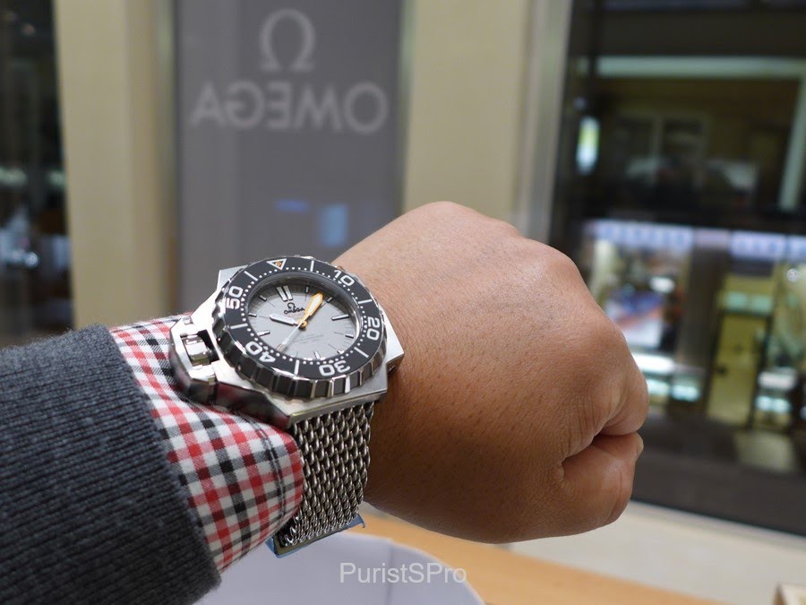 omega ploprof on wrist