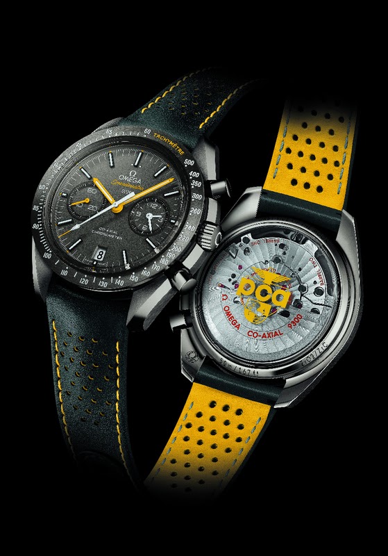 omega speedmaster yellow hands