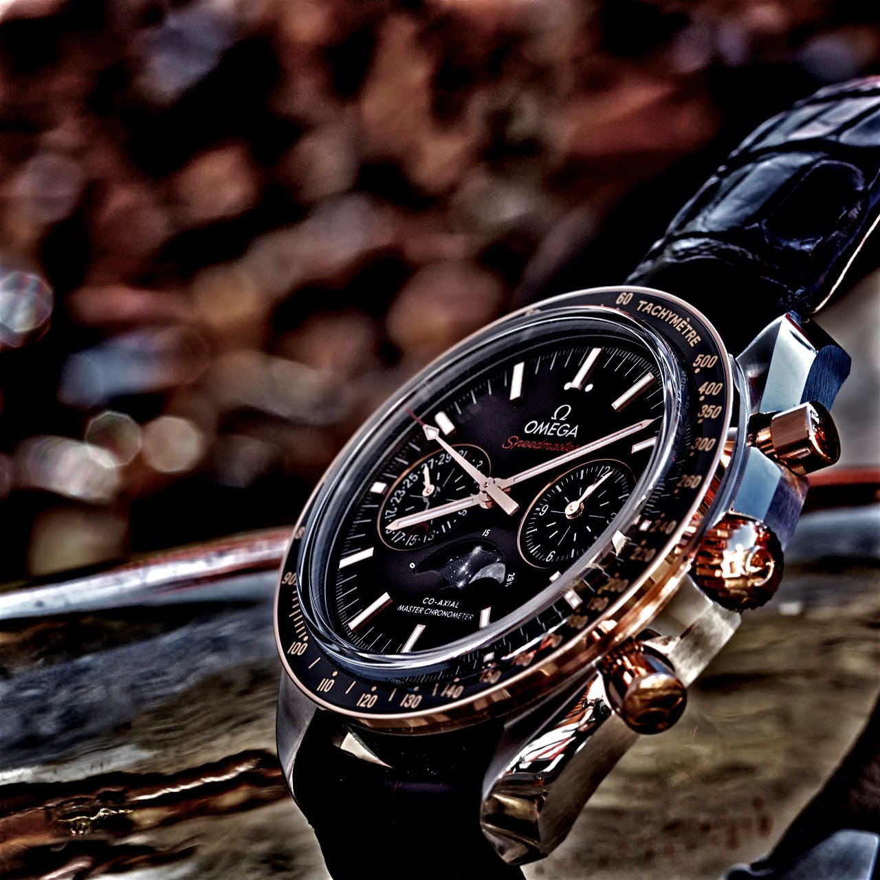 Omega speedmaster co axial clearance moonphase