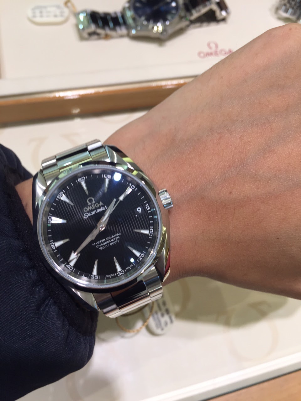 omega aqua terra wrist