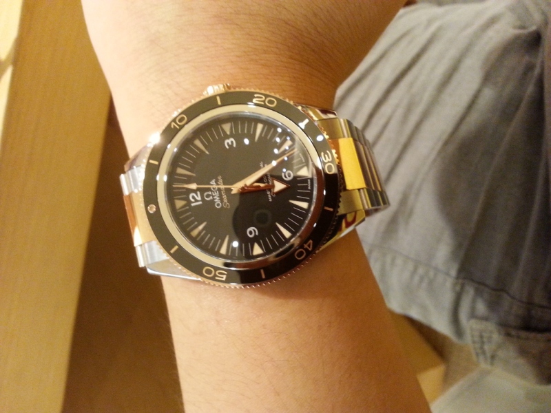 The Seamaster 300, in Stainless Steel and Sedna Gold