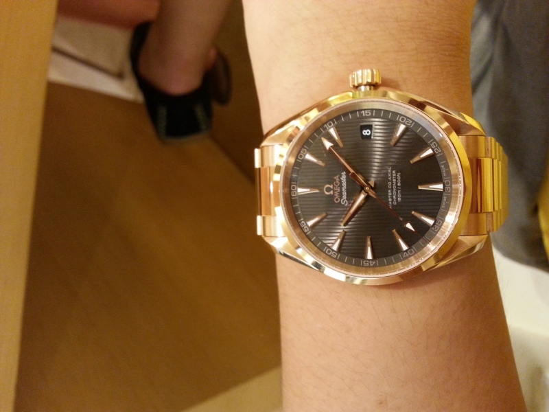 The Full Gold Seamaster Aqua Terra, featuring the latest Master Co-Axial Movement