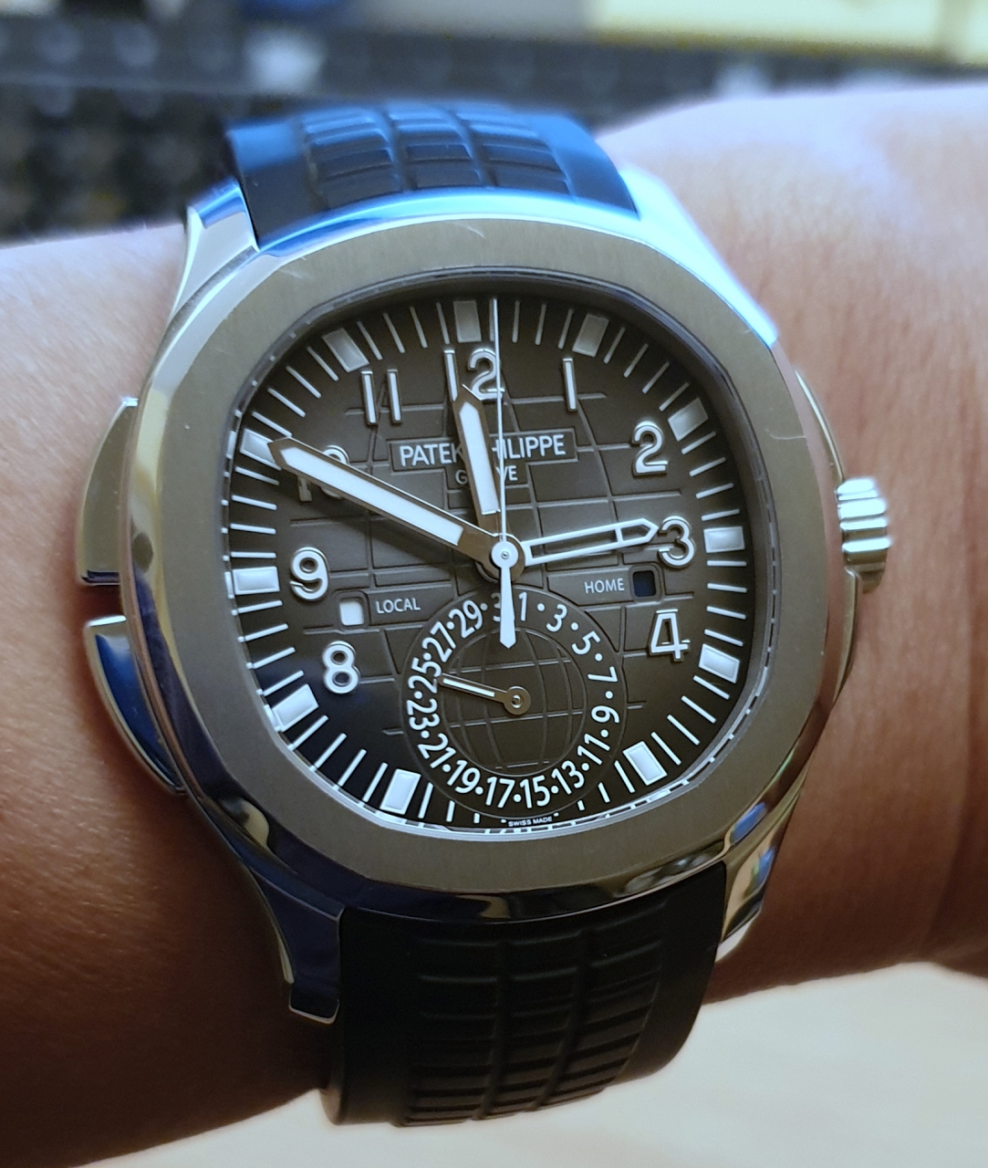 Patek Philippe How about a travel time GMT roll call to cheer