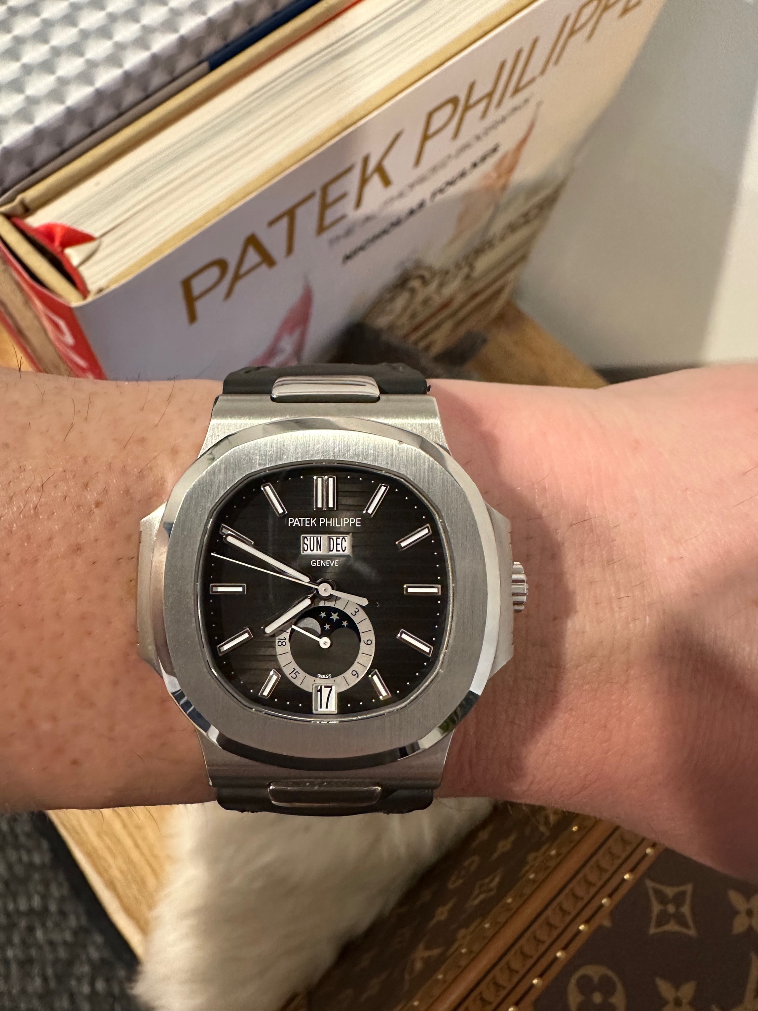 Patek Philippe Wearing my beloved 5726A 001 at home