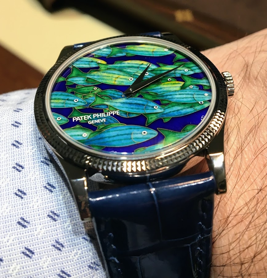 Patek Philippe - Incoming Patek 5177G-028 School of Fish in enamel, from  the 2021 Rare Handcraft collection! :-)