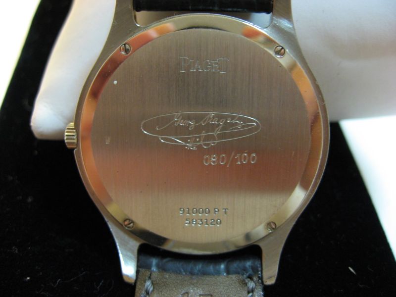 The coveted Georges Piaget signature
