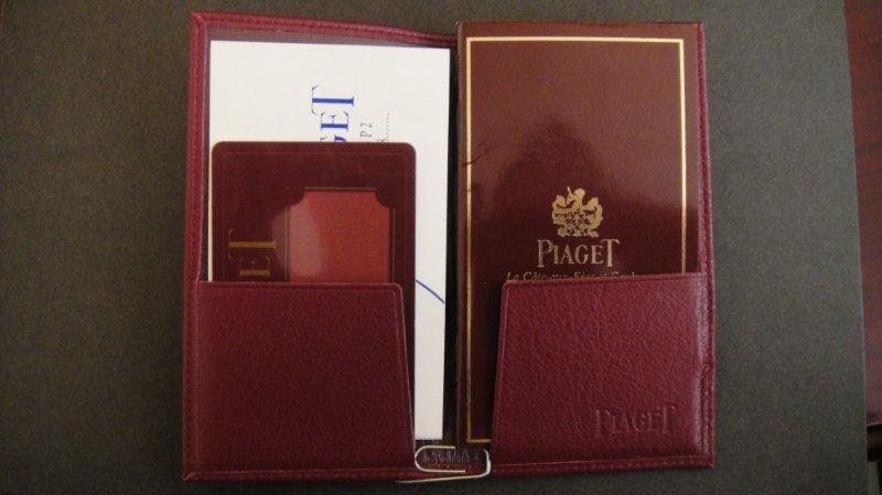 Document folder with guarantee, operating instructions and Piaget card