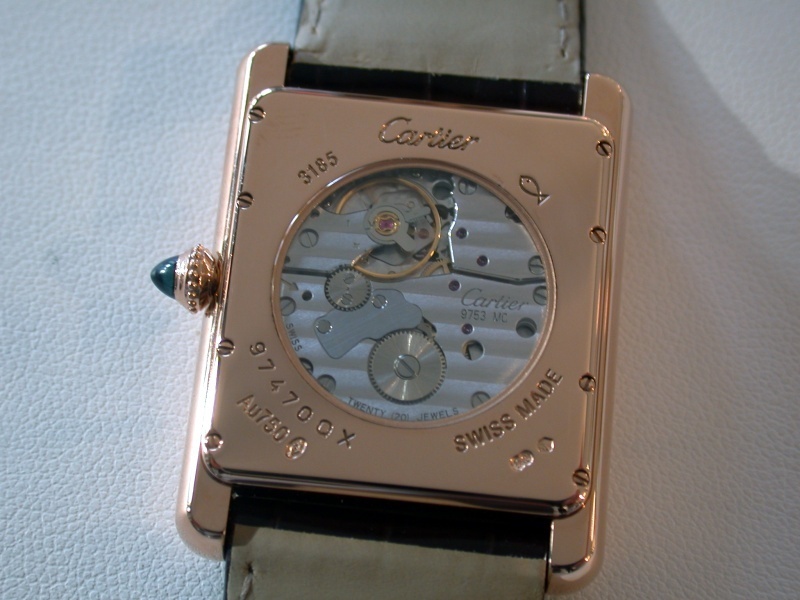 cartier tank movement