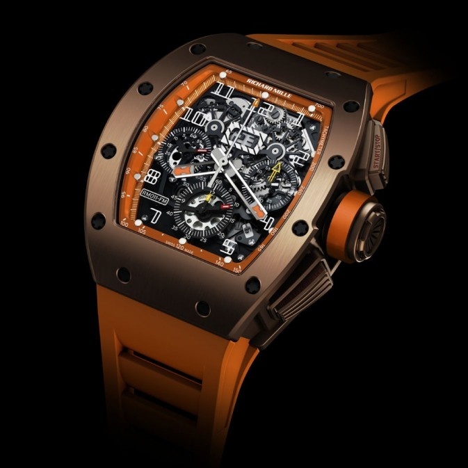 Richard mille 011 sales orange storm watch