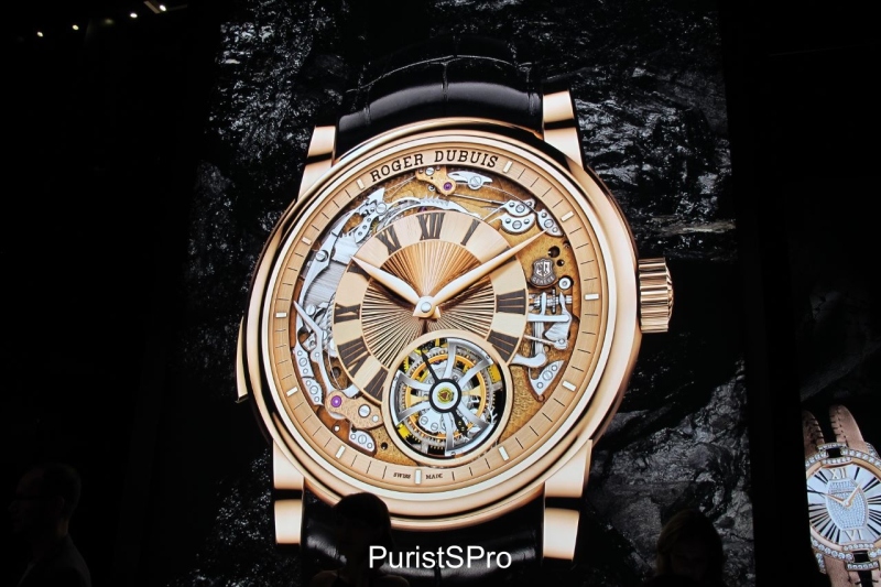 The highlight of W&W for Roger Dubuis - unfortunately the prototype watch was not available to me when I was there. The RD Homage Minute Repeater Tourbillon automatic watch