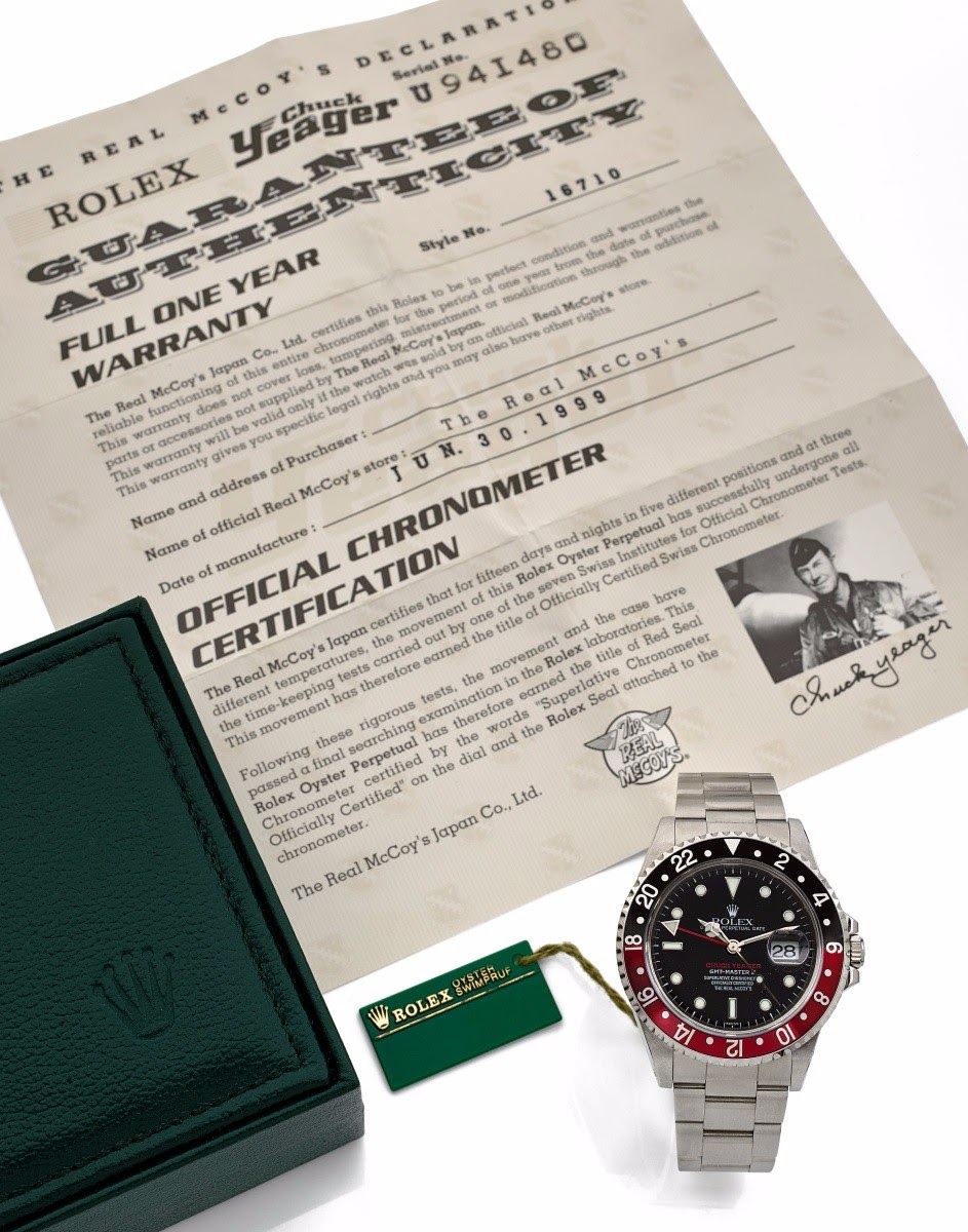 Mispend fritid Gum Rolex - Rolex GMT MASTER 16700 / 16710 " Chuck Yeager " Limited Edition, by  The Real Mac Coy.