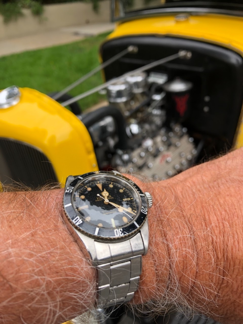 Rolex - Rolex 5510 meet old school hot rod.