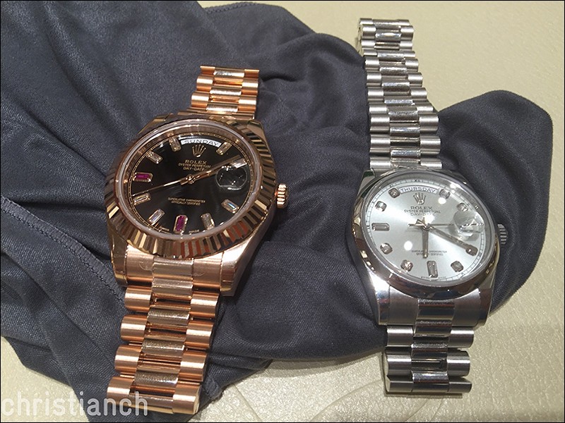 rolex day date 2 ruby dial