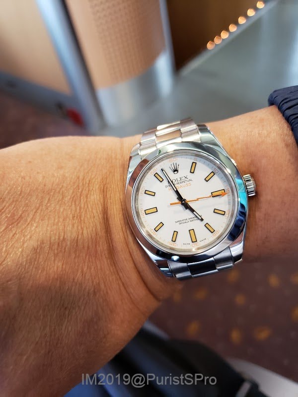 rolex milgauss white