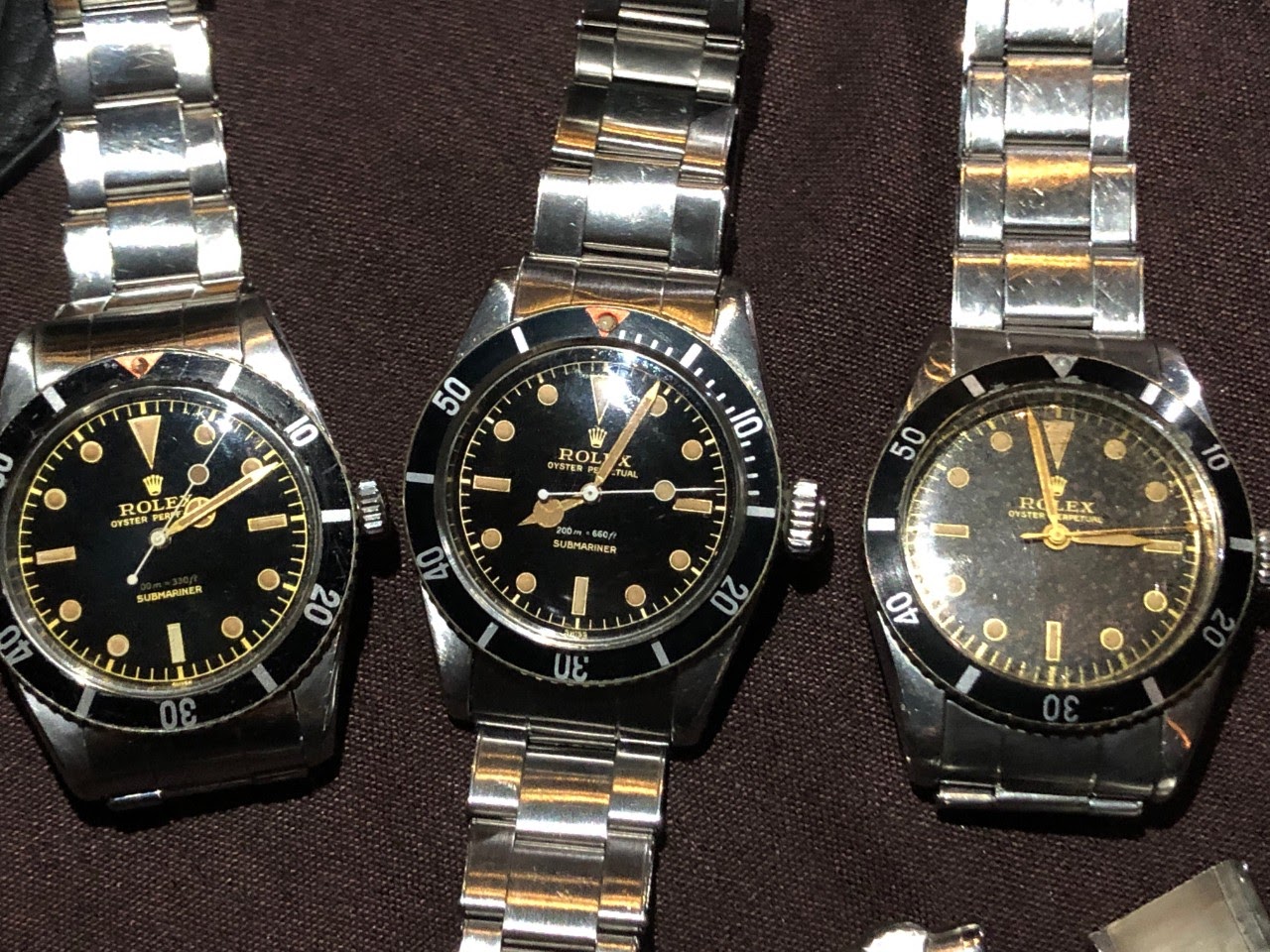 Rolex - Rolex Big Guns Submariner 6538 Big Crown, Rolex 6205 circa 1954 ...