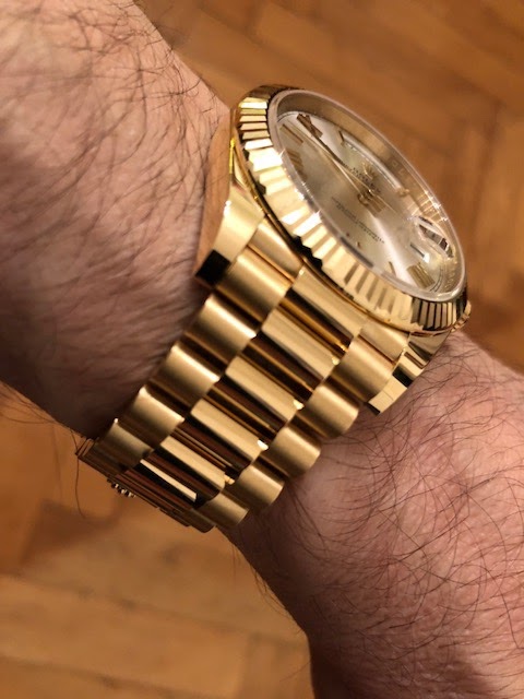 rolex day date 40 champagne dial