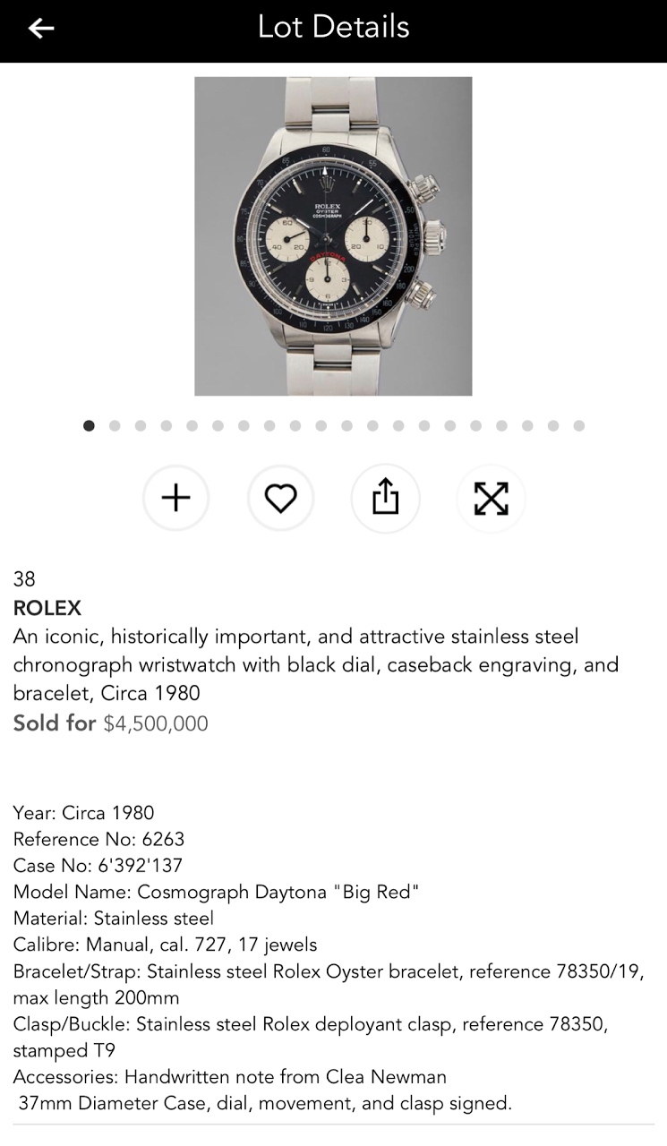 rolex daytona paul newman 17 million