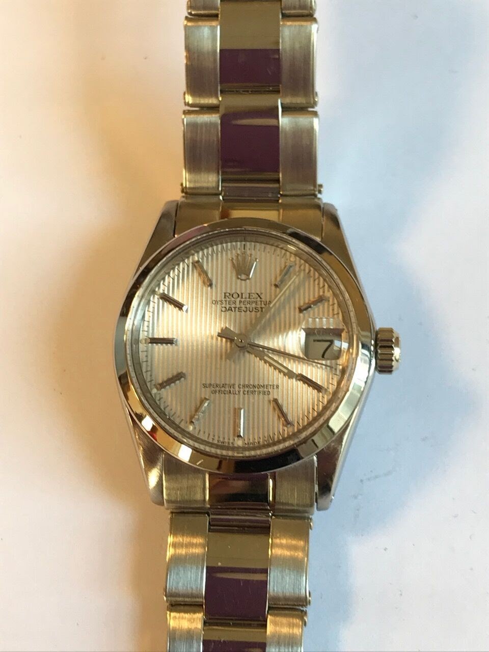 rolex tapestry dial rare