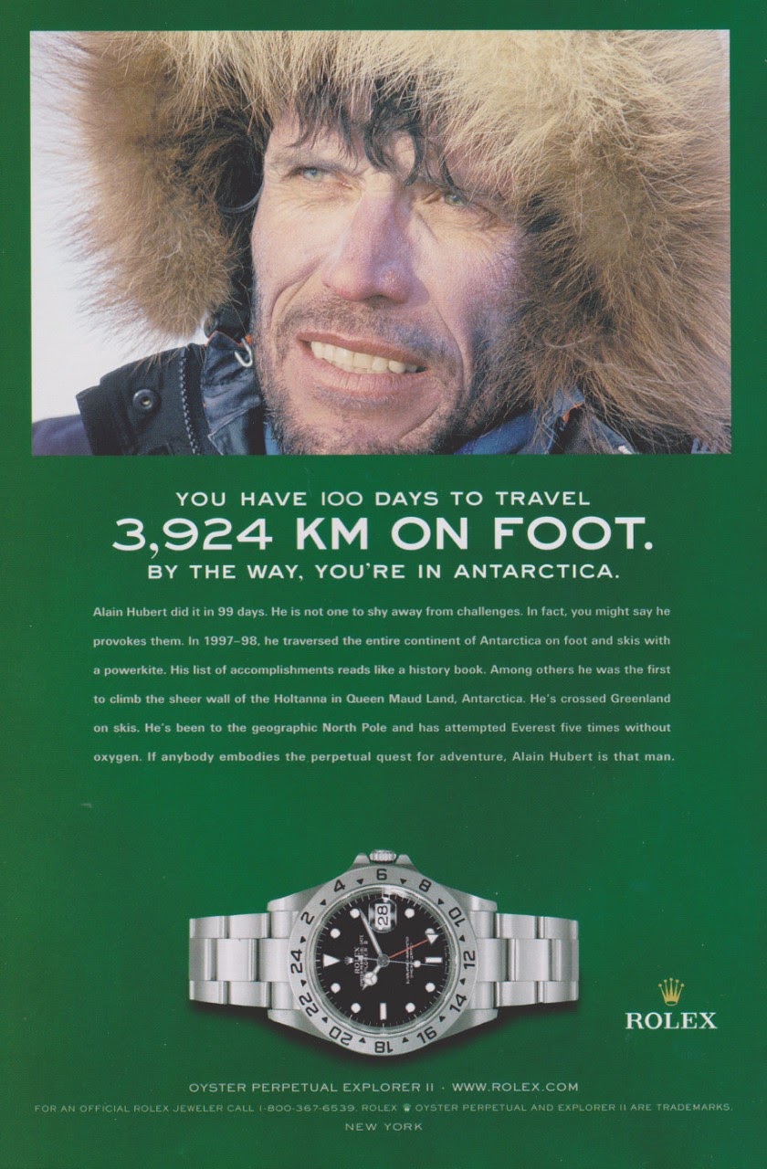 rolex explorer ii advertisement