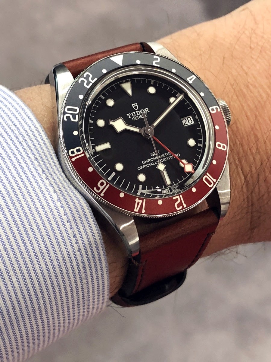 tudor pepsi leather