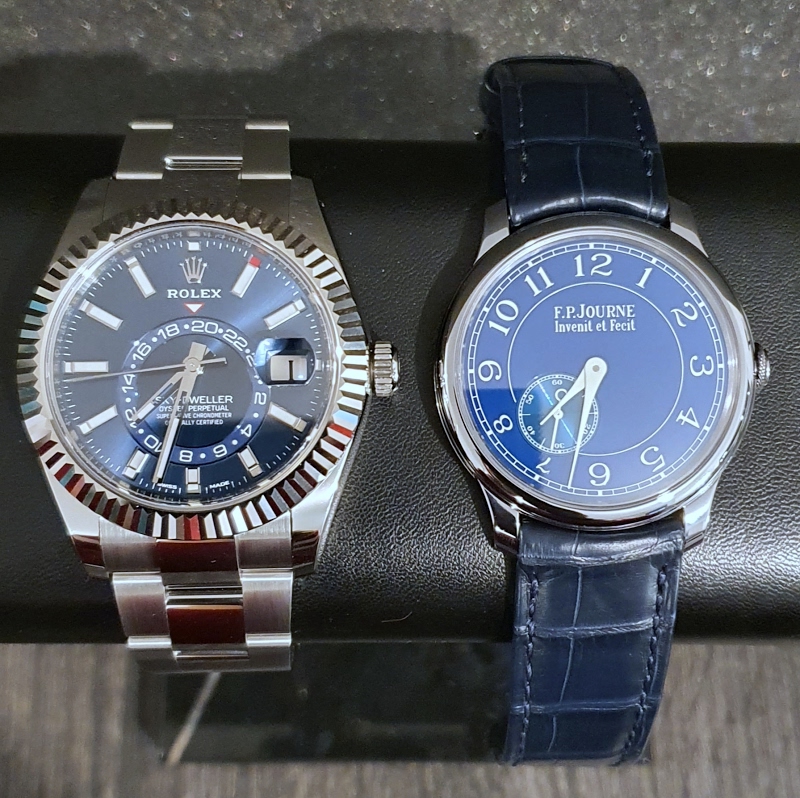 Rolex Blue Dial Comparison