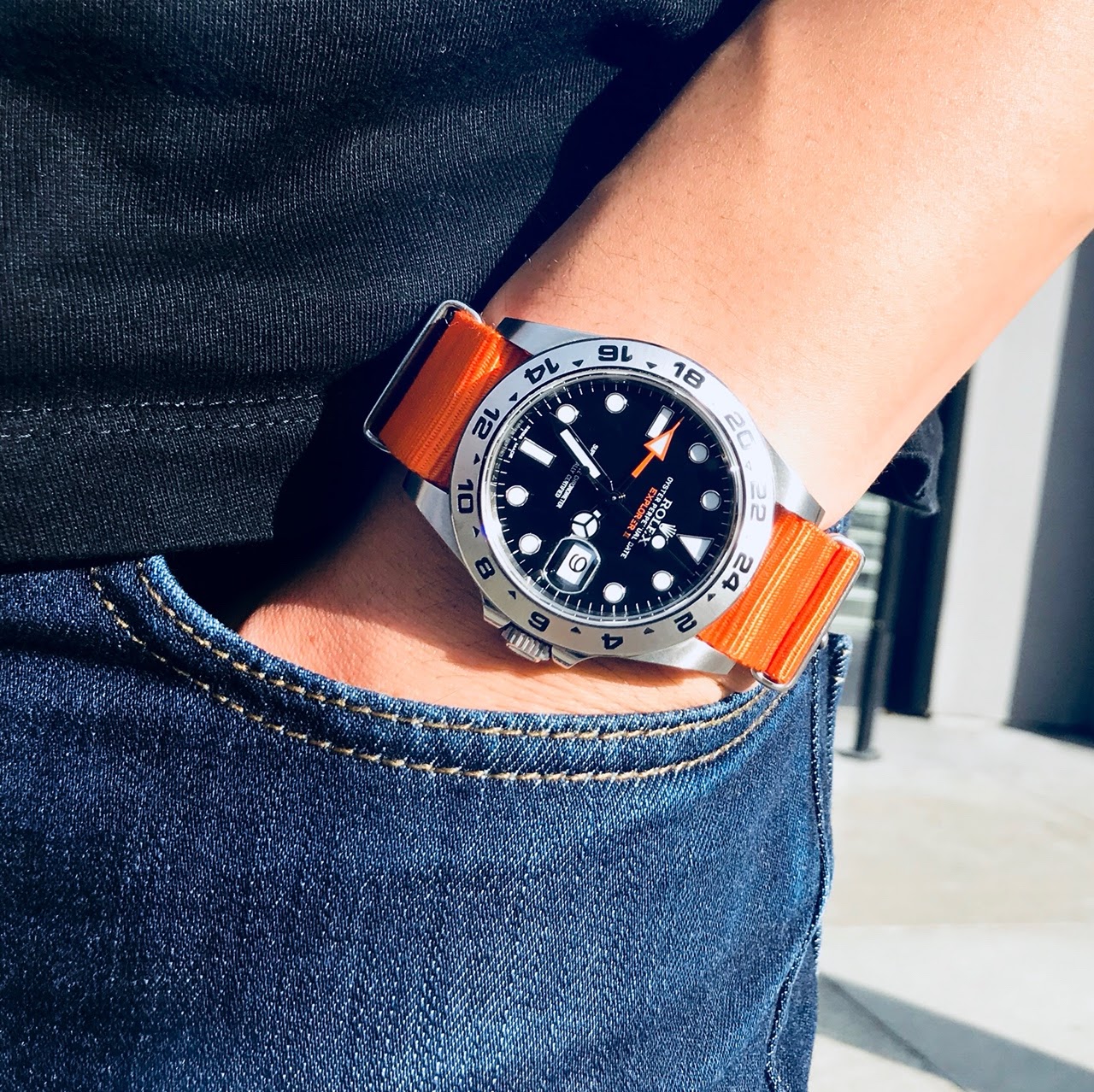 explorer 2 orange strap