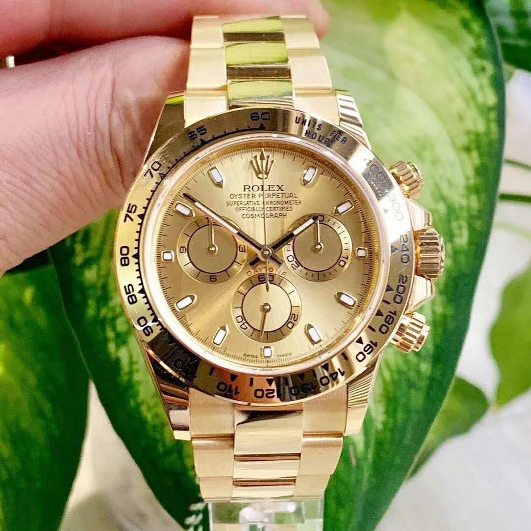 rolex daytona 18k gold