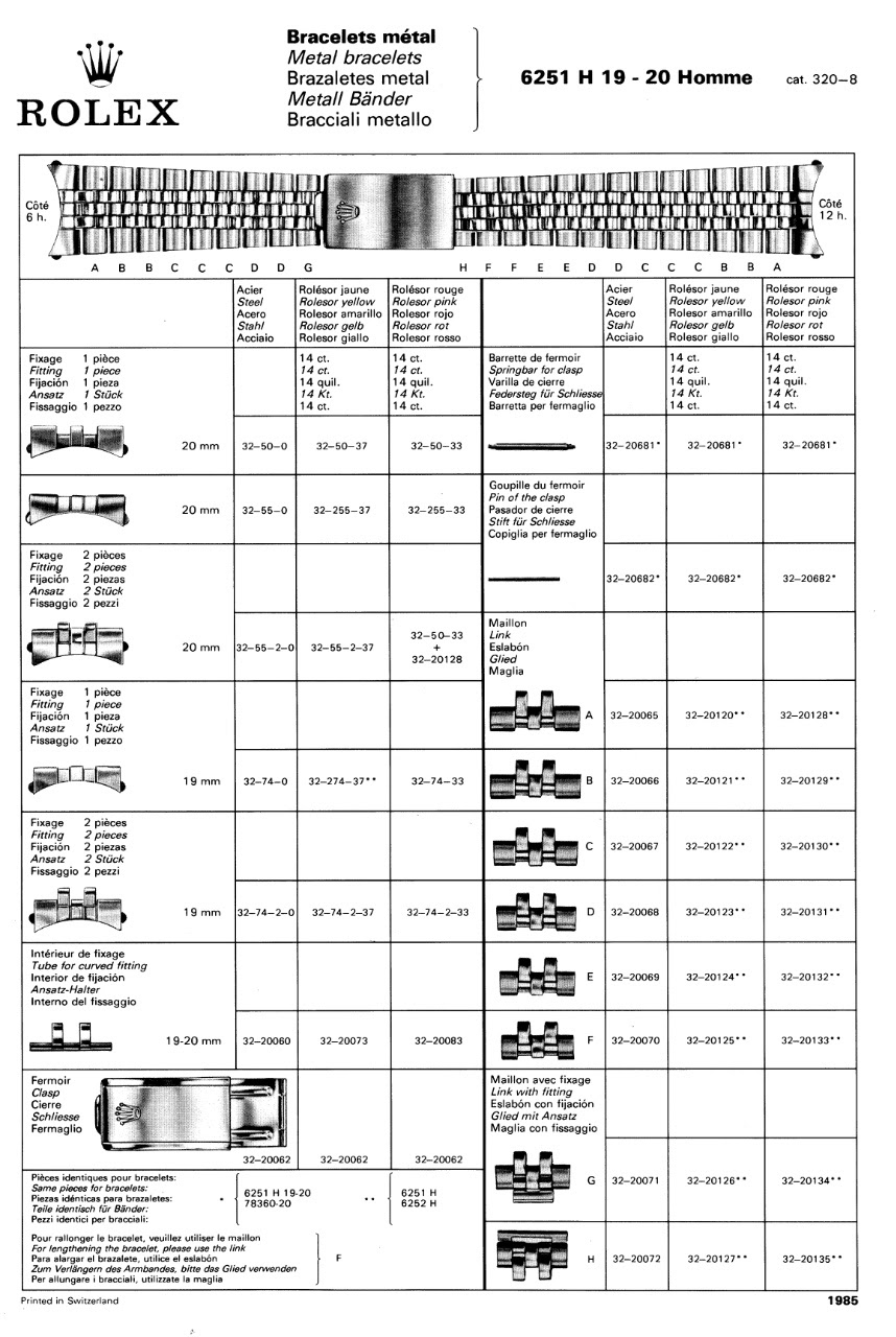 rolex 6251h bracelet