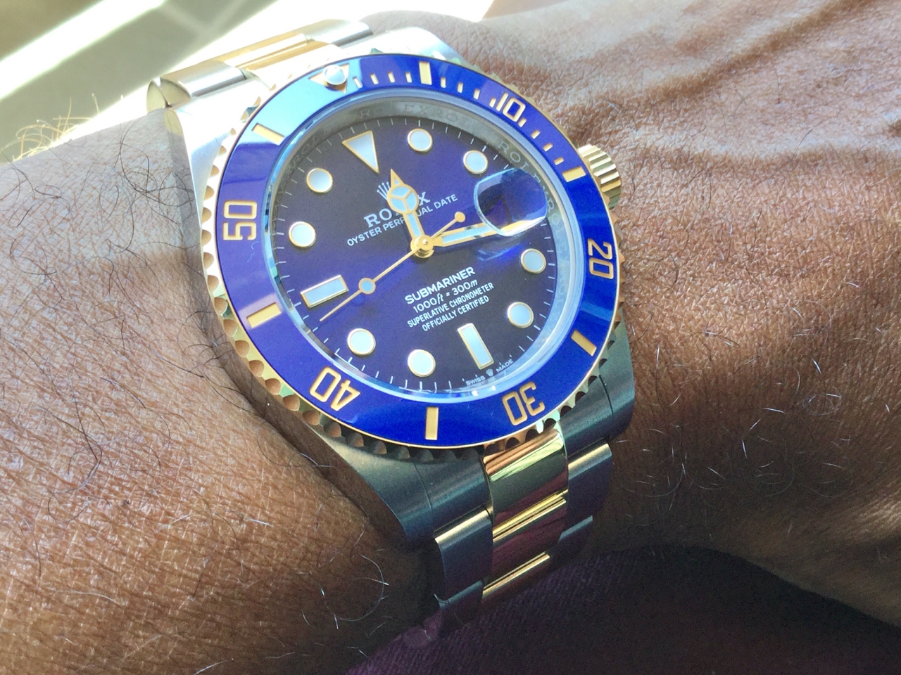 rolex submariner tt blue