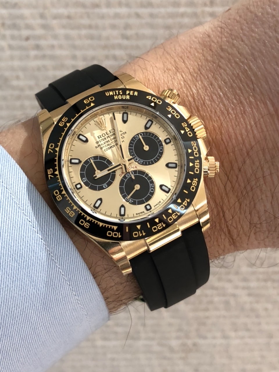 daytona oysterflex gold