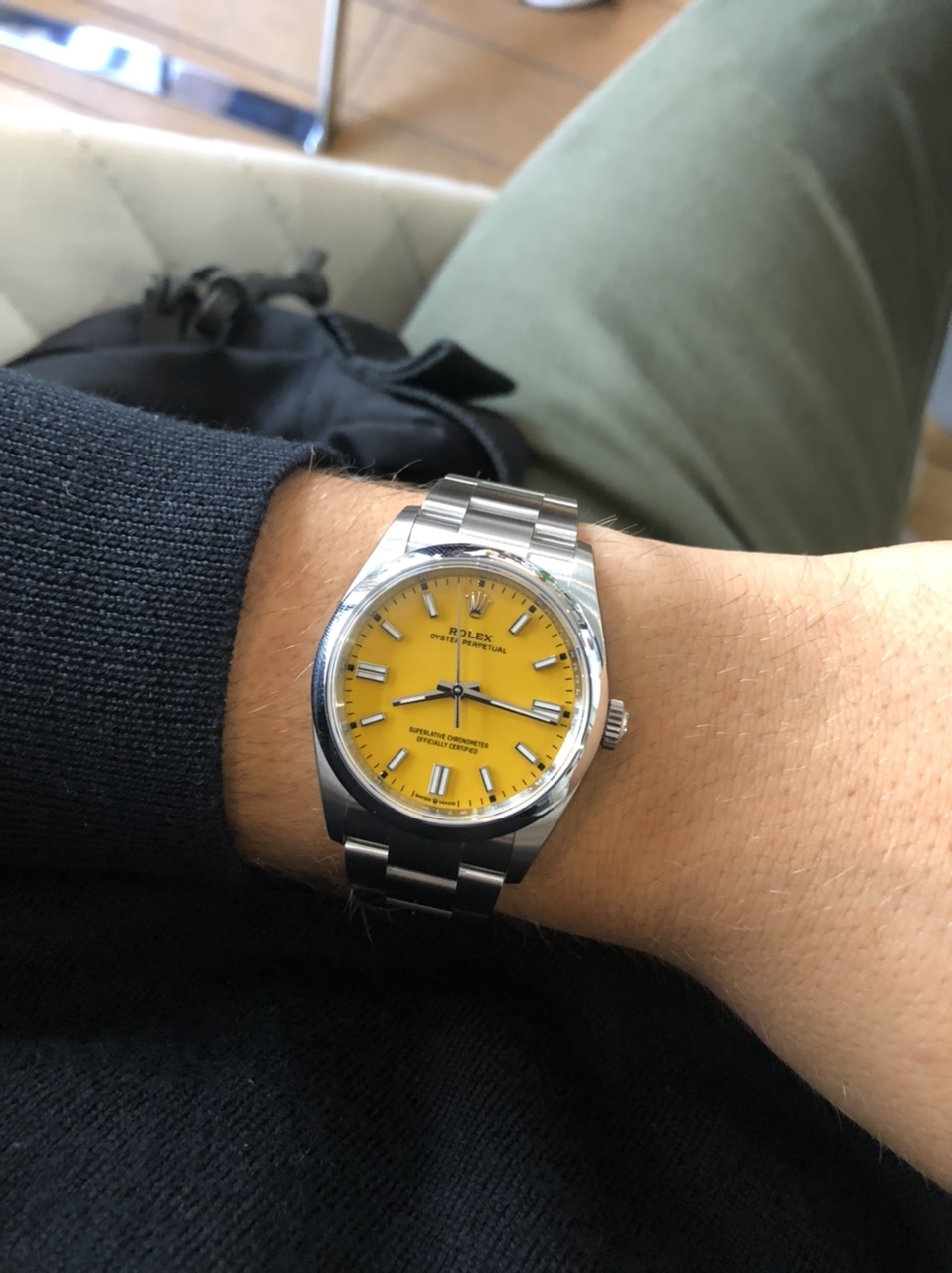 Rolex - Yellow dial OP in 36mm 😋