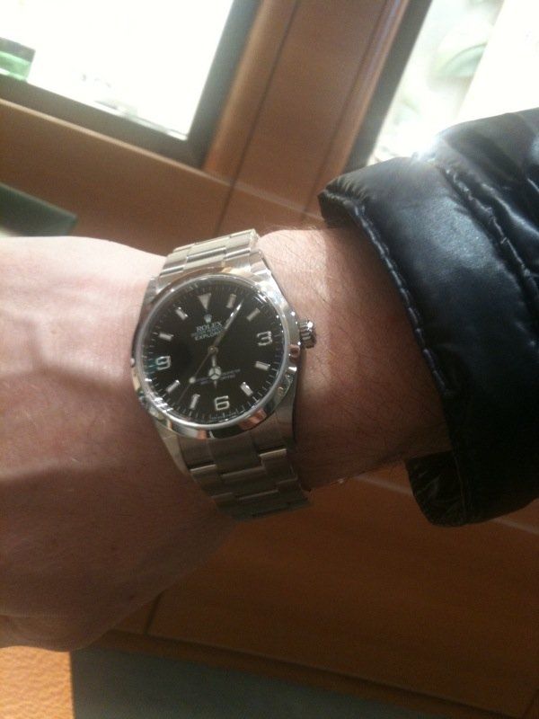 rolex explorer wrist shot