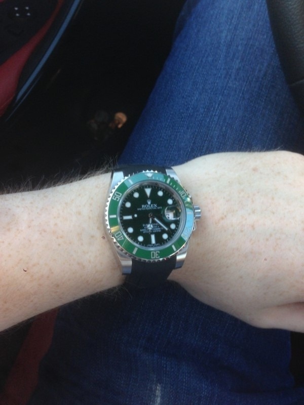 rolex hulk rubber b