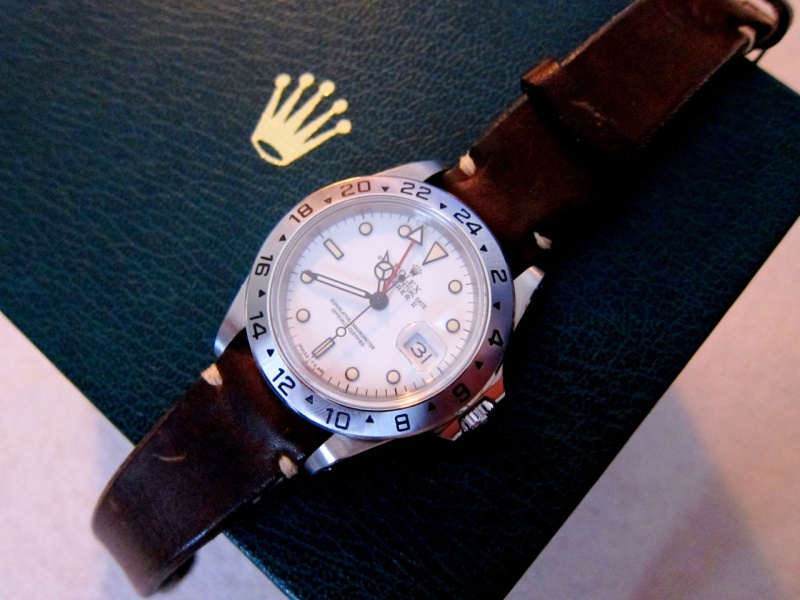 rolex explorer leather band