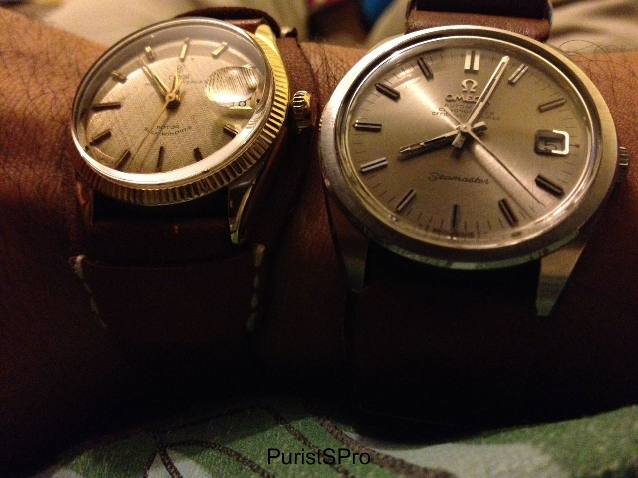 With it's omega seamaster brother