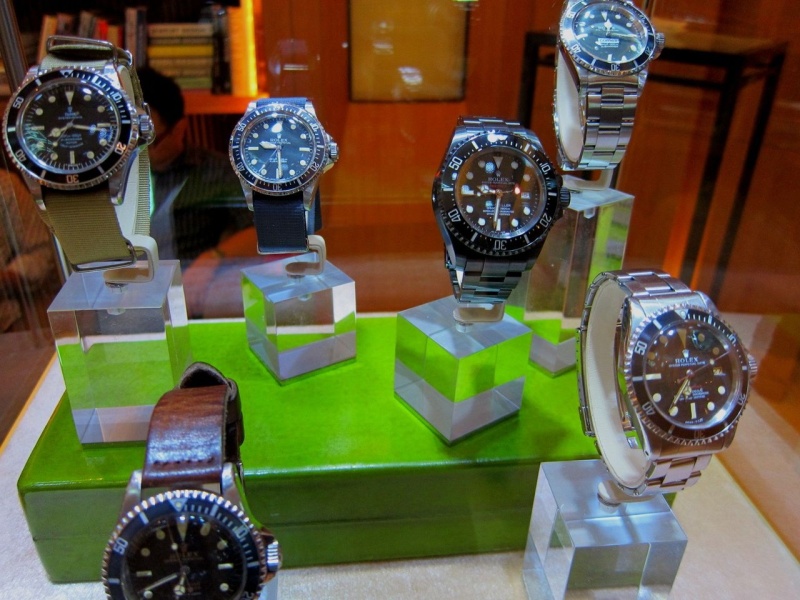 Some watches on display