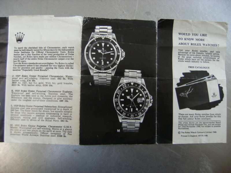 rolex catalogue with prices