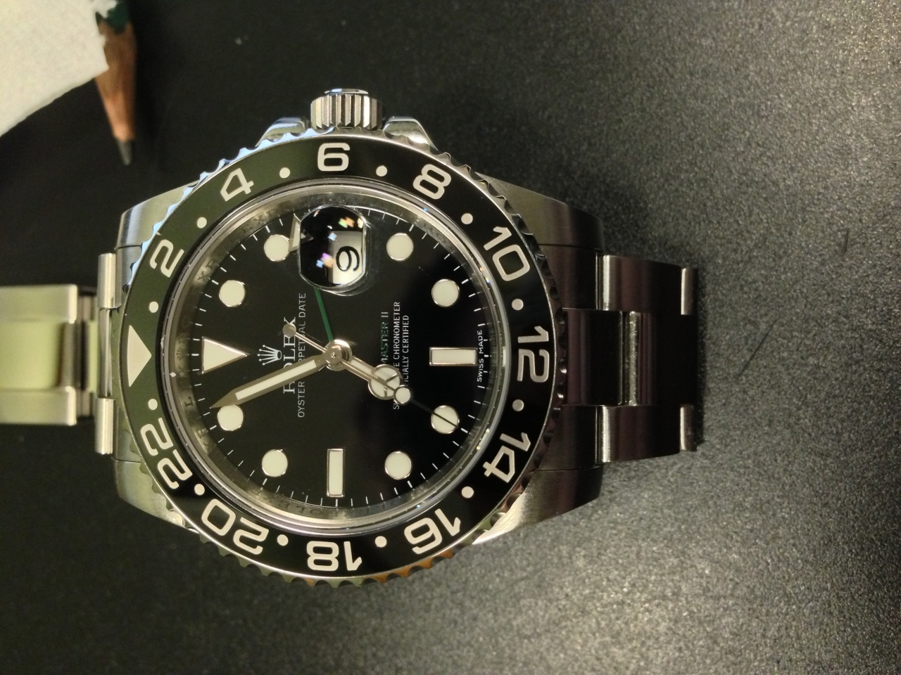 gmt master ii stick dial
