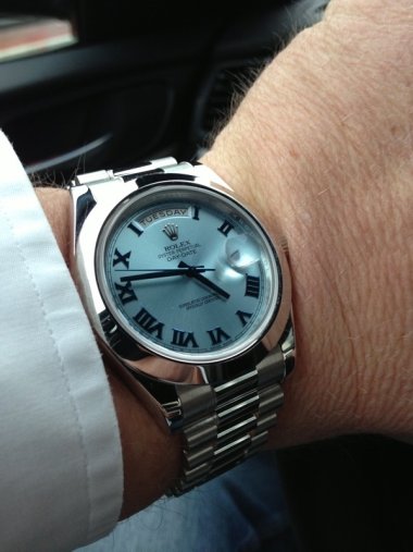 rolex day date ii platinum